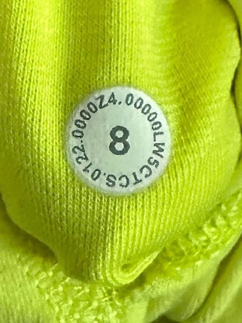 Lululemon Align High Rise Short 6" Yellow Serpentine Neon Size 8 Double Lined - Picture 3 of 3